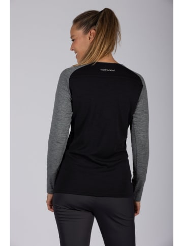 Maul Sport Functionele longsleeve "Eibelkopf fresh" zwart/grijs