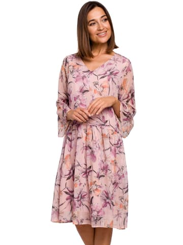 Stylove Kleid in Rosa/ Bunt