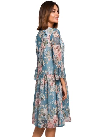 Stylove Kleid in Türkis/ Bunt