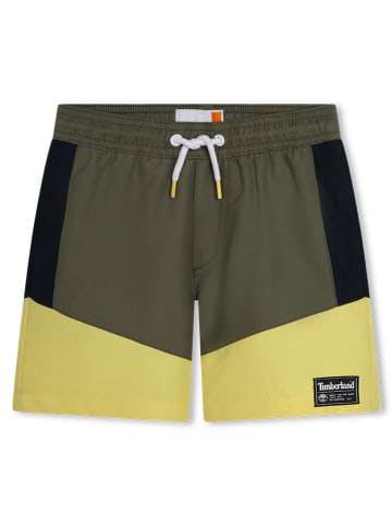Timberland Badeshorts in Khaki/ Gelb