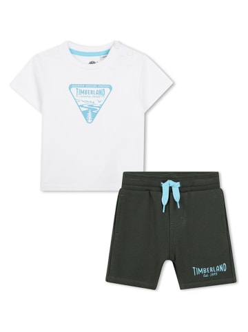 Timberland 2-częściowy zestaw w kolorze biało-oliwkowym