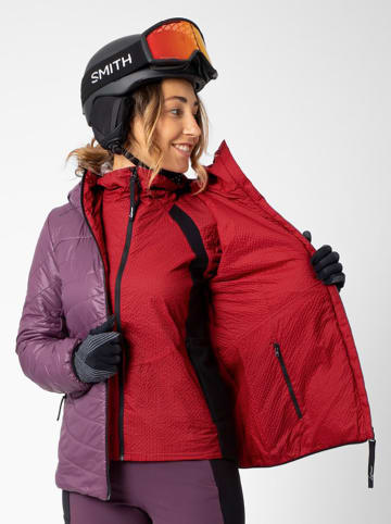 LaMunt Wende-Steppjacke in Rot/ Lila