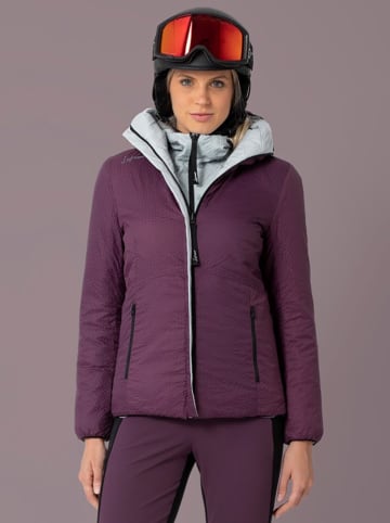 LaMunt Wende-Steppjacke in Lila/ Grau