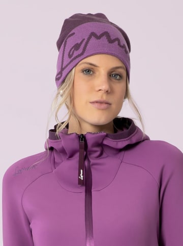 LaMunt Czapka beanie w kolorze fioletowym