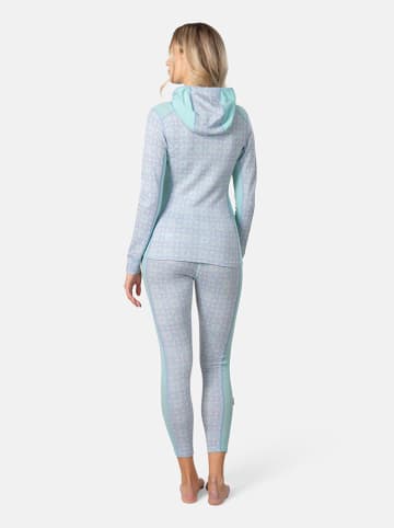 KARI TRAA Merinowoll-Thermounterhose "Rose" in Hellblau/ Mint