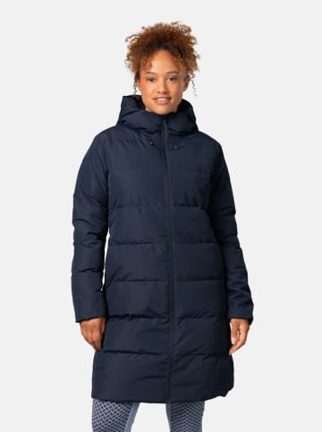 KARI TRAA Płaszcz puchowy "Julia" w kolorze granatowym