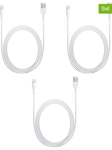 SWEET ACCESS Kable lightning (3 szt.) w kolorze białym - dł. 1 m