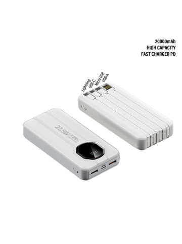 SWEET ACCESS Powerbank w kolorze białym - 20.000 mAh