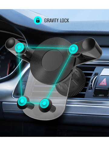 SmartCase Uchwyt samochodowy w kolorze czarnym na smartfon