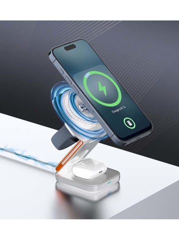 SWEET ACCESS Stacja ładująca 3w1 w kolorze białym