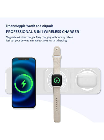 SWEET ACCESS 3in-1-Schnellladestation in Weiß