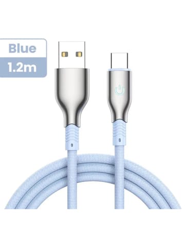 SmartCase USB-Typ-C-Kabel in Hellblau - (L)1,2 m