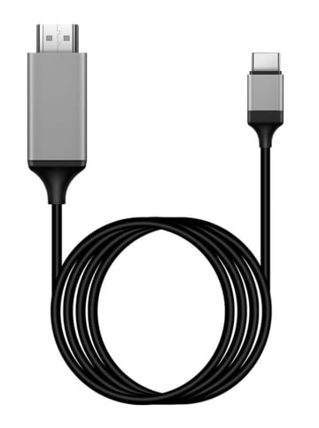 SmartCase USB-C auf HDMI-Adapter in Schwarz/ Silber