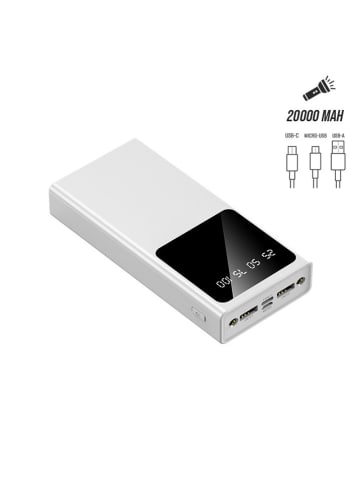 SmartCase Powerbank w kolorze białym - 20.000 mAh