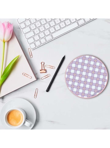 SWEET ACCESS Ładowarka indukcyjna "Purple Vichy" w kolorze biało-fioletowym