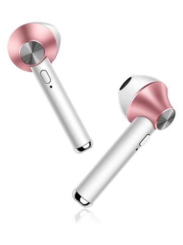 SWEET ACCESS Słuchawki Bluetooth In-Ear w kolorze różowozłoto-białym