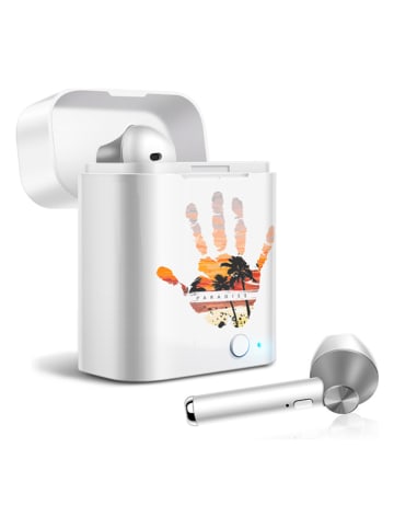 SWEET ACCESS Kabellose Bluetooth-In-Ear-Kopfhörer in Weiß/ Silber