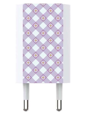 SWEET ACCESS Adapter USB w kolorze fioletowo-białym