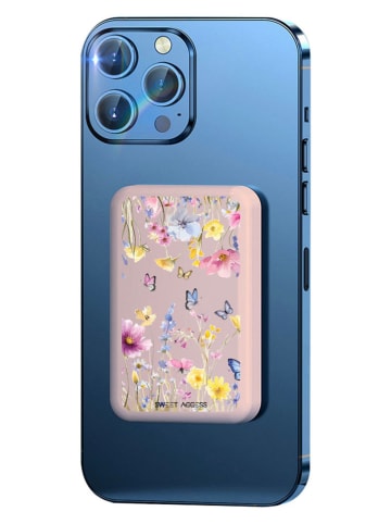 SWEET ACCESS Powerbank w kolorze jasnoróżowym ze wzorem - 10.000 mAh