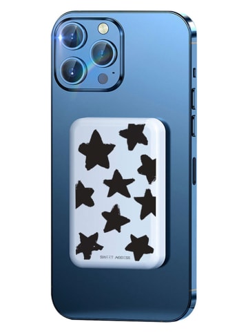 SWEET ACCESS Powerbank w kolorze biało-czarnym - 10.000 mAh