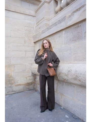 maison héritage PARIS Leren schoudertas "Skadi" lichtbruin - (B)14 x (H)20 x (D)4,5 cm