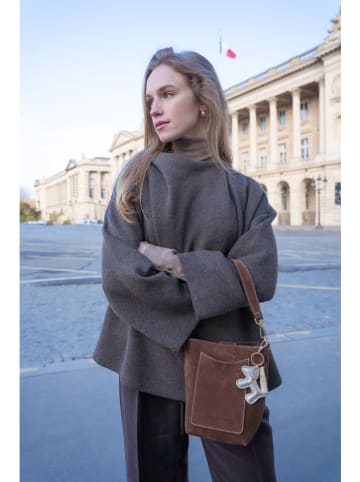 maison héritage PARIS Leren handtas "Mini Leyla" bruin - (B)12 x (H)20 x (D)11 cm