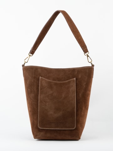 maison héritage PARIS Skórzana torebka "Mini Leyla" w kolorze brązowym - 12 x 20 x 11 cm