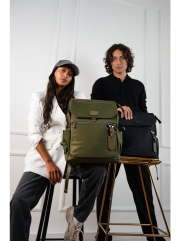 maison héritage PARIS Plecak "Sora" w kolorze khaki - 31 x 42 x 14 cm