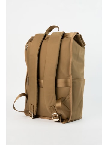 maison héritage PARIS Rucksack "Seok" in Taupe - (B)30 x (H)46 x (T)13 cm