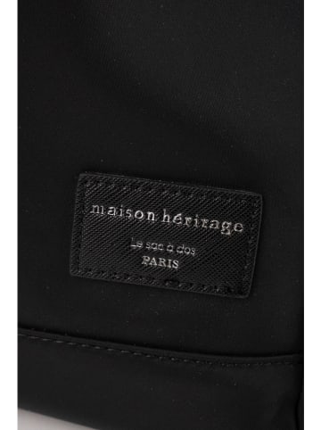 maison héritage PARIS Rucksack "Renji" in Schwarz - (B)28 x (H)41 x (T)12 cm