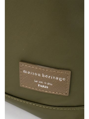maison héritage PARIS Plecak "Renji" w kolorze khaki - 28 x 41 x 12 cm