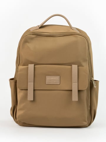 maison héritage PARIS Rucksack "Daigo" in Taupe - (B)29 x (H)40 x (T)14,5 cm