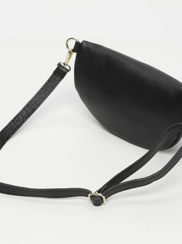 maison héritage PARIS Leder-Brustbeutel "Kimi" in Schwarz - (B)28 x (H)15 x (T)5 cm