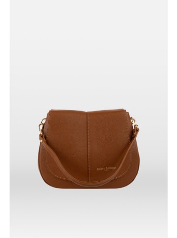 maison héritage PARIS Leren handtas "Lirio" lichtbruin - (B)27 x (H)21 x (D)8 cm