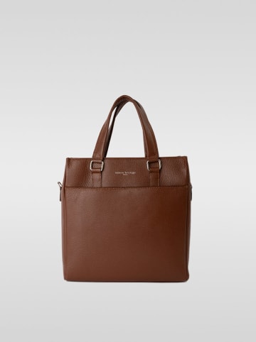 maison héritage PARIS Skórzana torebka "Ethan" w kolorze jasnobrązowym - 31 x 32 x 8 cm