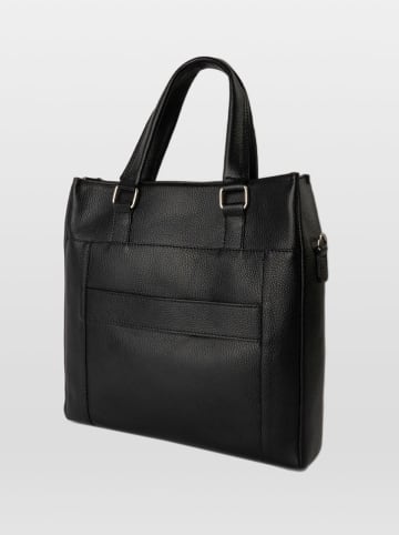 maison héritage PARIS Leren handtas "Ethan" zwart - (B)31 x (H)32 x (D)8 cm