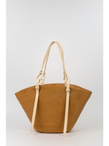 maison héritage PARIS Shopper bag "Lumi" w kolorze beżowym - 30 x 29 x 11 cm