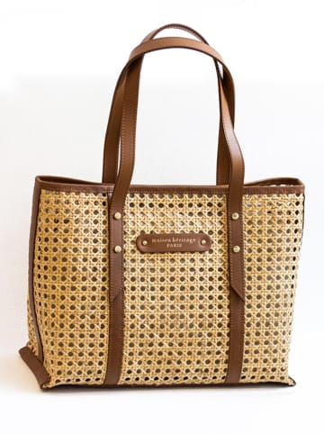 maison héritage PARIS Handtas "Bondi" lichtbruin - (B)28,5 x (H)26 x (D)18 cm