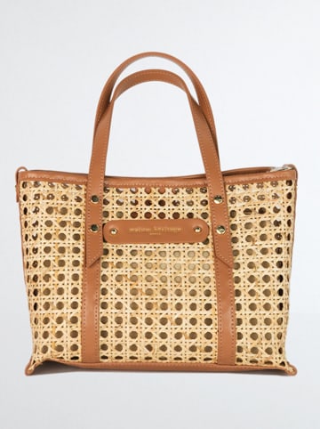 maison héritage PARIS Handtas "Mini Bondi" lichtbruin - (B)20 x (H)26 x (D)13 cm