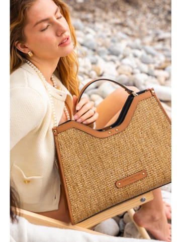 maison héritage PARIS Handtas "Cassis" lichtbruin - (B)31 x (H)44 x (D)10 cm