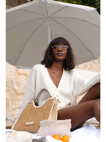 maison héritage PARIS Henkeltasche "Cassis" in Beige - (B)31 x (H)44 x (T)10 cm