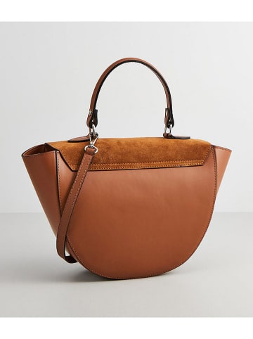 maison héritage PARIS Skórzana torebka "Votti" w kolorze jasnobrązowym - 28 x 21 x 9 cm
