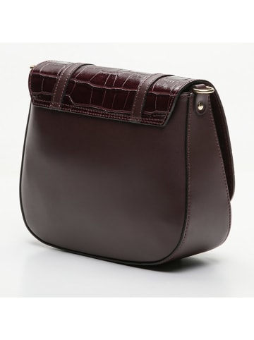 maison héritage PARIS Leren schoudertas "Tex Croco" bruin - (B)25 x (H)19 x (D)9 cm