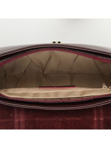 maison héritage PARIS Leder-Umhängetasche "Tex Croco" in Braun - (B)25 x (H)19 x (T)9 cm