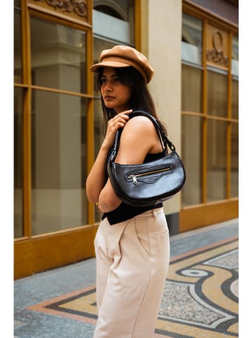 maison héritage PARIS Skórzana torebka "Sirius" w kolorze czarnym - 36 x 27 x 8 cm