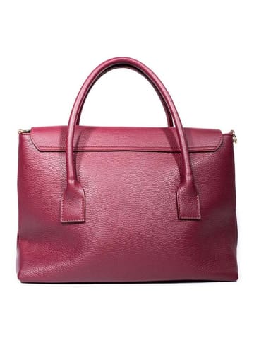 maison héritage PARIS Leren handtas "Elara" bordeaux - (B)36 x (H)26 x (D)12 cm