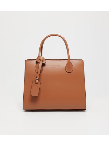 maison héritage PARIS Leren handtas "Trip" lichtbruin - (B)30,5 x (H)24 x (D)15,5 cm