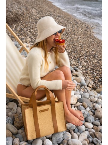 maison héritage PARIS Handtas "Milo" lichtbruin - (B)27,5 x (H)36 x (D)18 cm