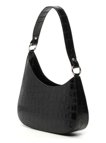 maison héritage PARIS Leder-Schultertasche "Aline Croco" in Schwarz - (B)27 x (H)21 x (T)6 cm