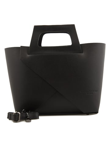 maison héritage PARIS Leren handtas "Rita" zwart - (B)40 x (H)25 x (D)15 cm